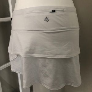 Athleta Swagger Skort Tiered White Sz XS